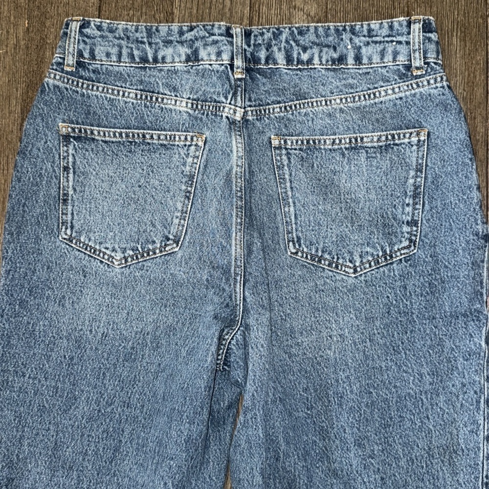 Boden Tapered High Rise Jeans Mid Vintage, Green Tint - Picture 7 of 12